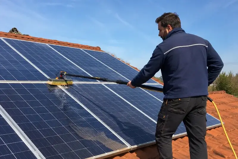 Nettoyage et entretien de panneaux solaires à Pechs-de-l'Espérance
